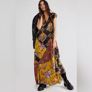 fp | Desert Flower Patched Maxi Dress XS